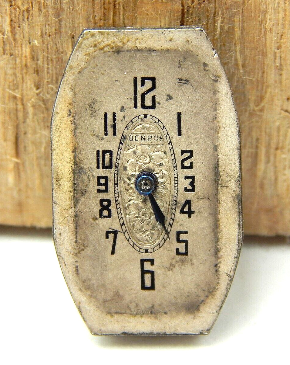 Vintage Benrus shockproof 15 jewel 4 adjustment watch movement with dial