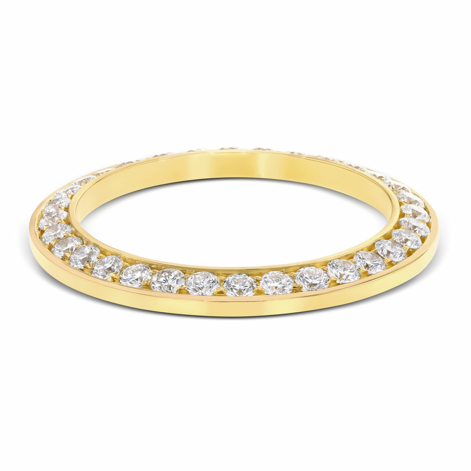 4CT BEAD SET NATURAL DIAMOND BEZEL 14KY FOR ROLEX 40MM SUBMARINER, GMT MASTER 2