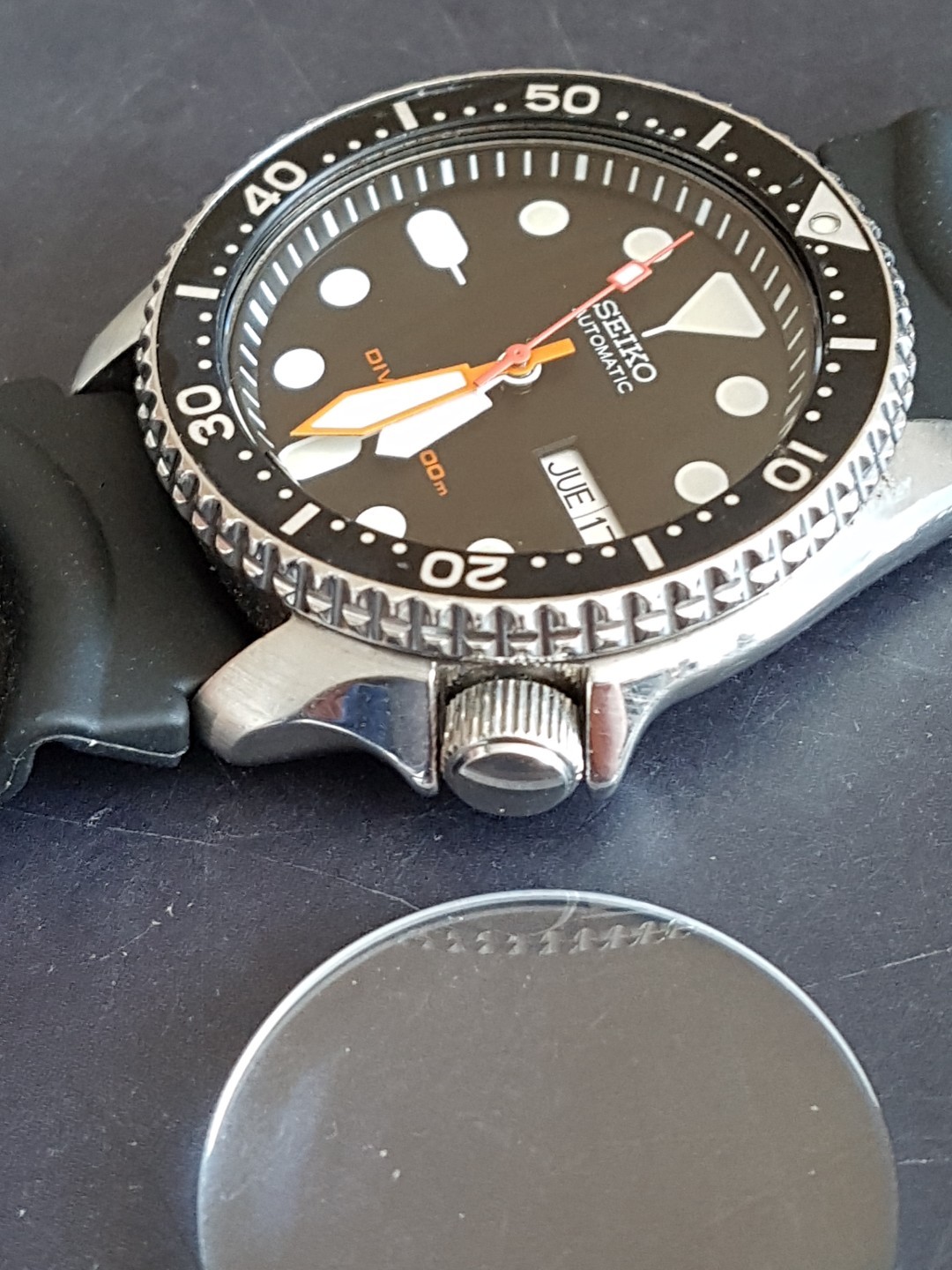 High quality dome glass crystal to fit skx007 7s26-0020 AND 7002-7020 SKX009