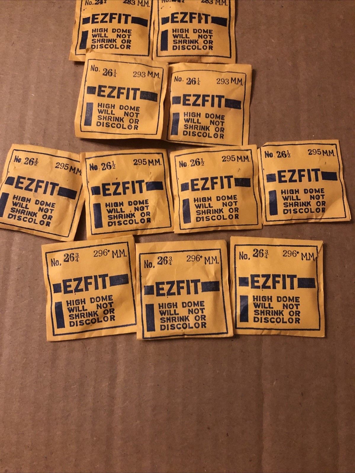 12 E-Z-FIT HIGH DOME ROUND PLASTIC WATCH CRYSTAL NOS
