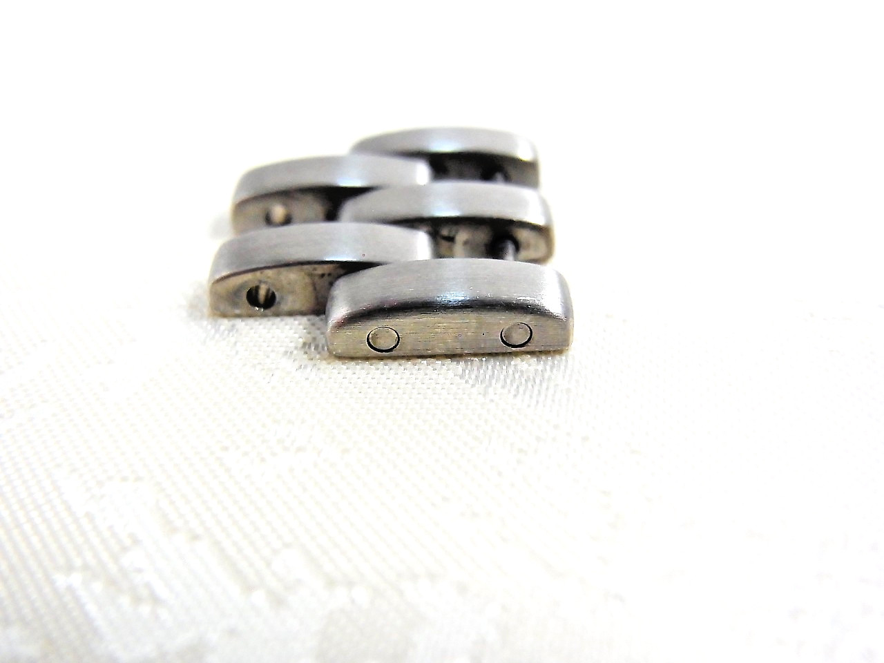 Cartier Panthere Watch Genuine 16mm LM Link SS Band Bracelet Parts EX (3