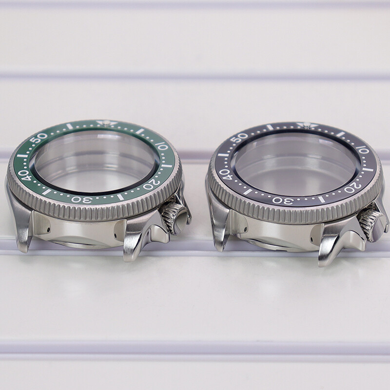 38mm sapphire glass Watch case parts Ceramic bezel For Seiko NH35 NH36 Movement