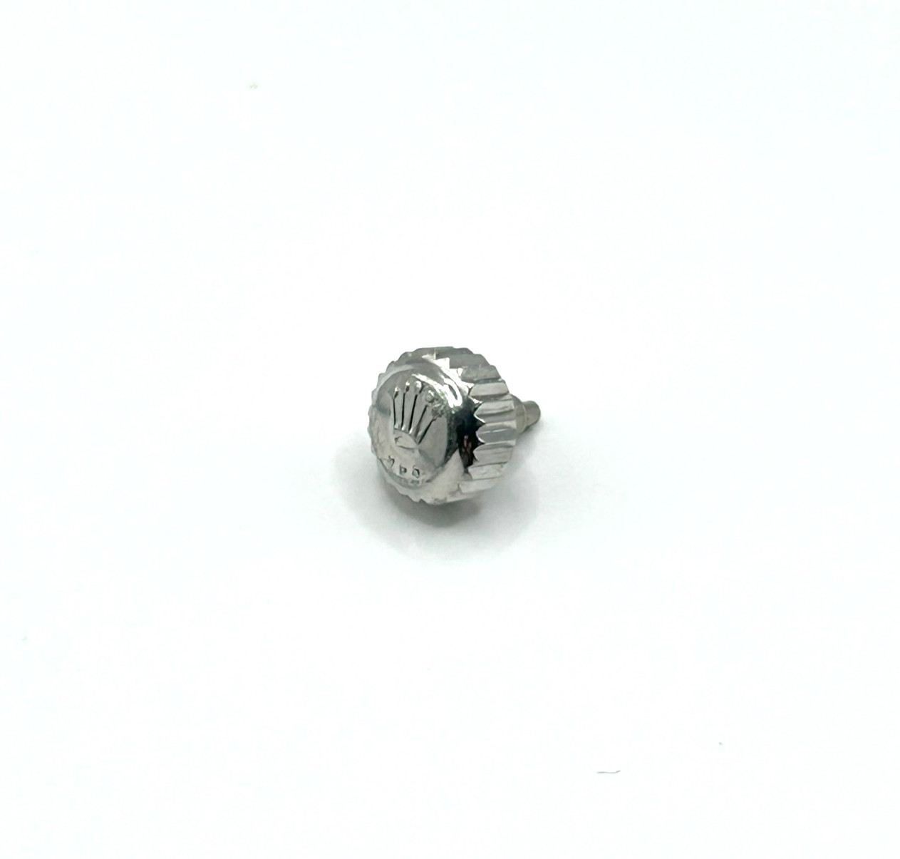 Genuine Rolex 7mm Stainless Crown 24-704-0. Fantastic Condition! #91252
