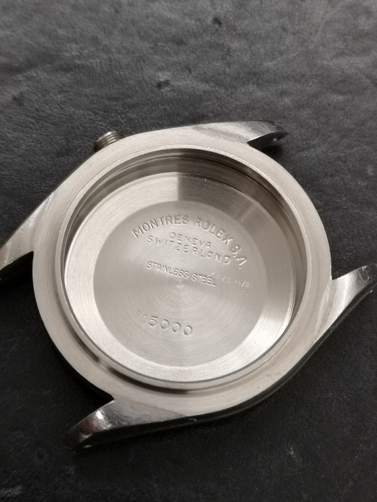 CROWN TUBE CASEBACK FOR ROLEX DATE 15010 – CASE, CASEBACK, CROWN TUBE