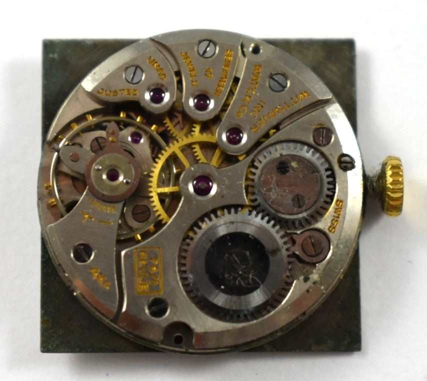 Vintage Wittnauer Manual Wind 17J 76/1 Revue Wrist Watch Movement lot.wo