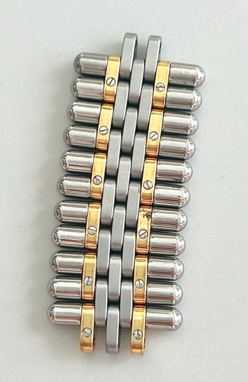 Must de Cartier 21 solid gold and steel Watch Bracelet Links.