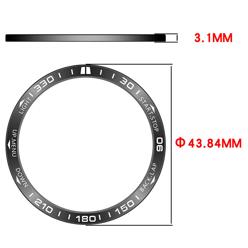 Stainless Steel Watch Ring Watch Bezel Protective Circle for Garmin Fenix8