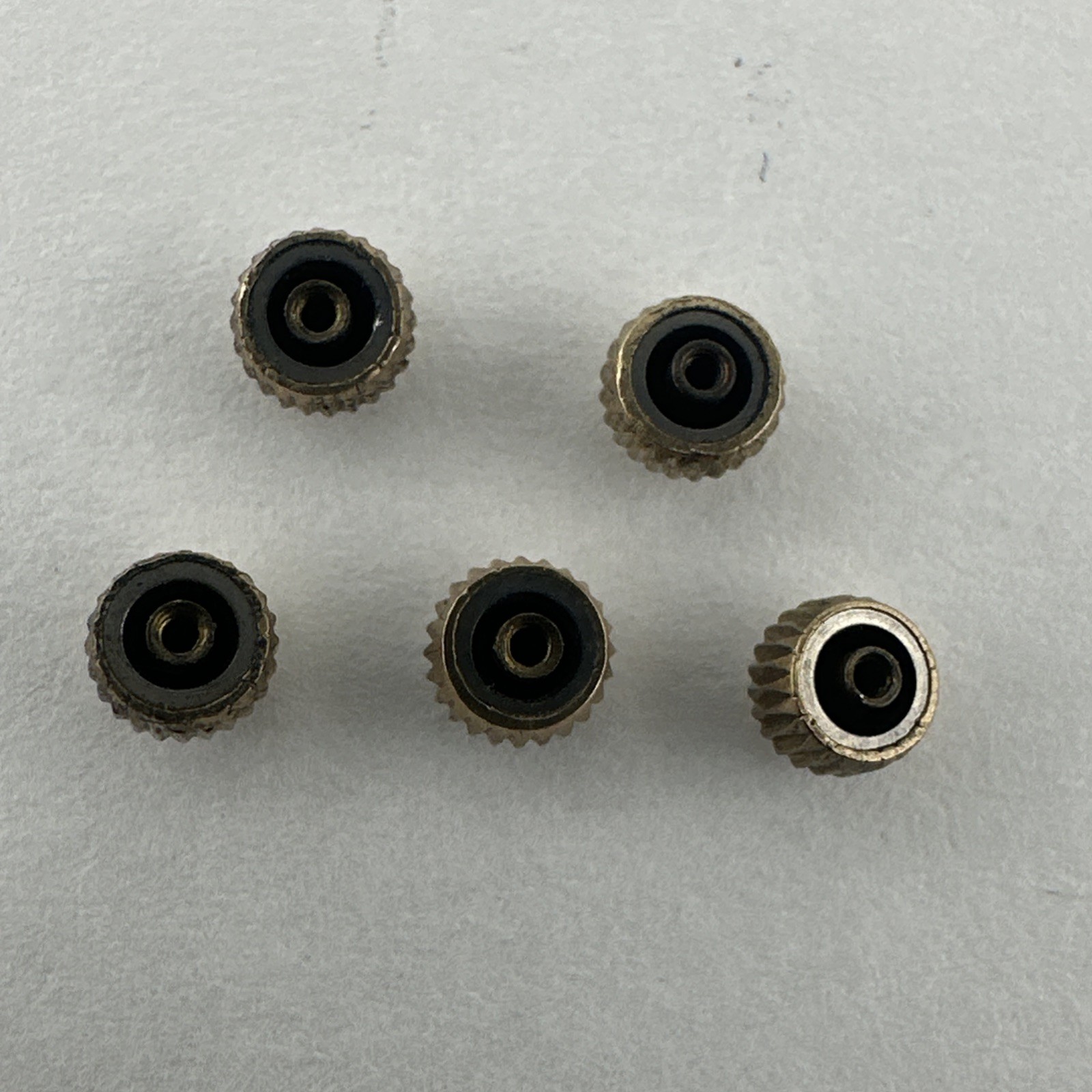 Jaeger LeCoultre Lot of 5 Vintage Gold Filled 1940s – 1960’s Watch Crowns 3.8mm