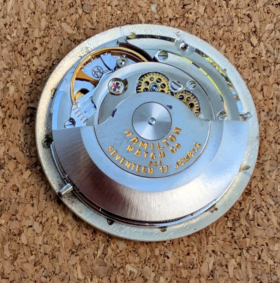 Gents 17j Hamilton Automatic Movement Cal 624 in Running Order, Mint Dial!