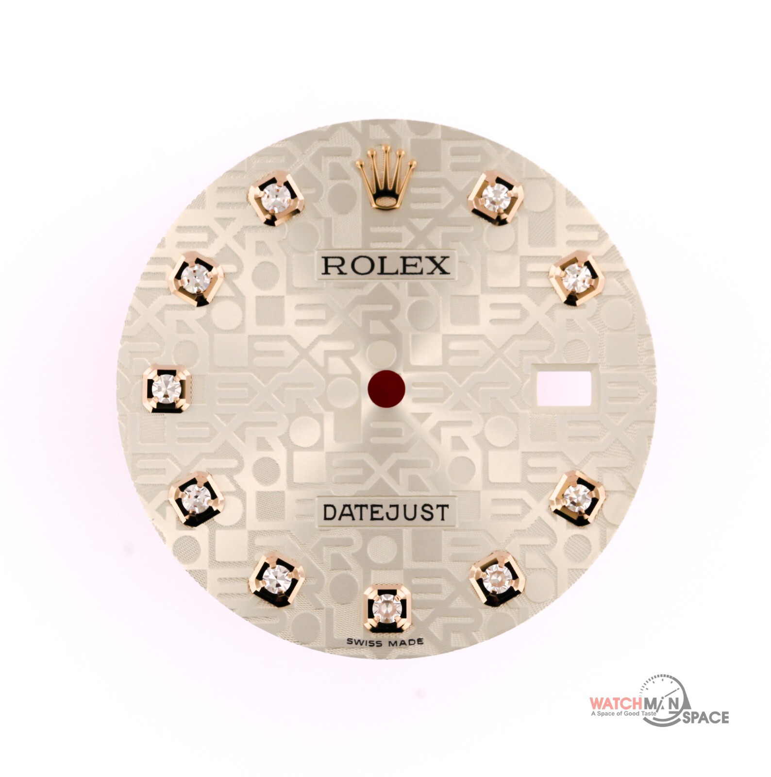 Original Men Rolex DJ 36 116201 116231 Silver Jubilee Diamond 2T-Rose Dial #D19