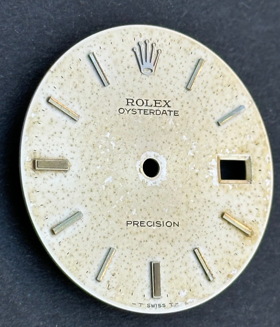 Vintage Rolex Oysterdate Precision Watch Dial For 6694