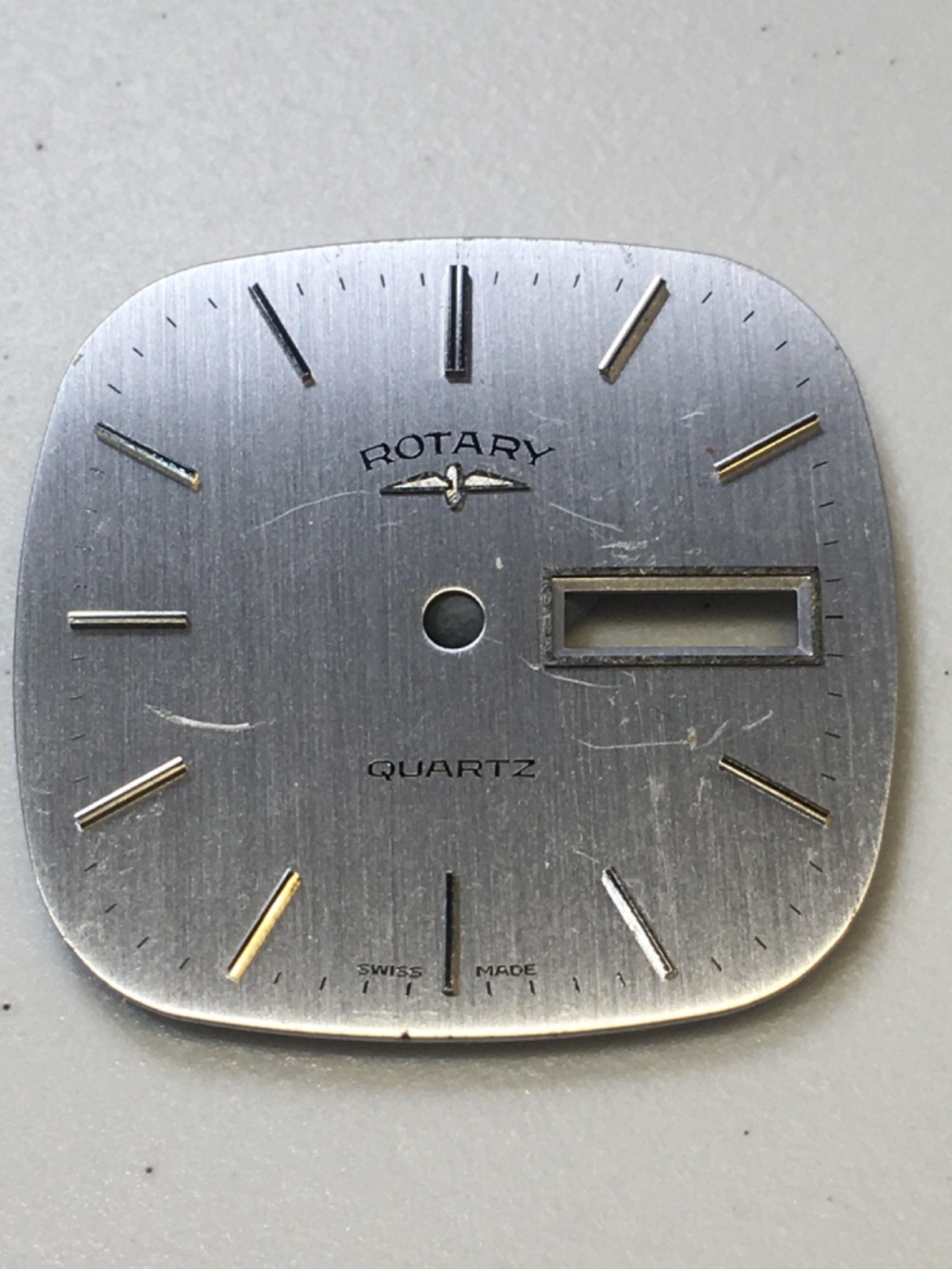 Rotary Vintage Wrist Watch White Dial New Old Stock Cal ESA 952.121 Mark on Dial
