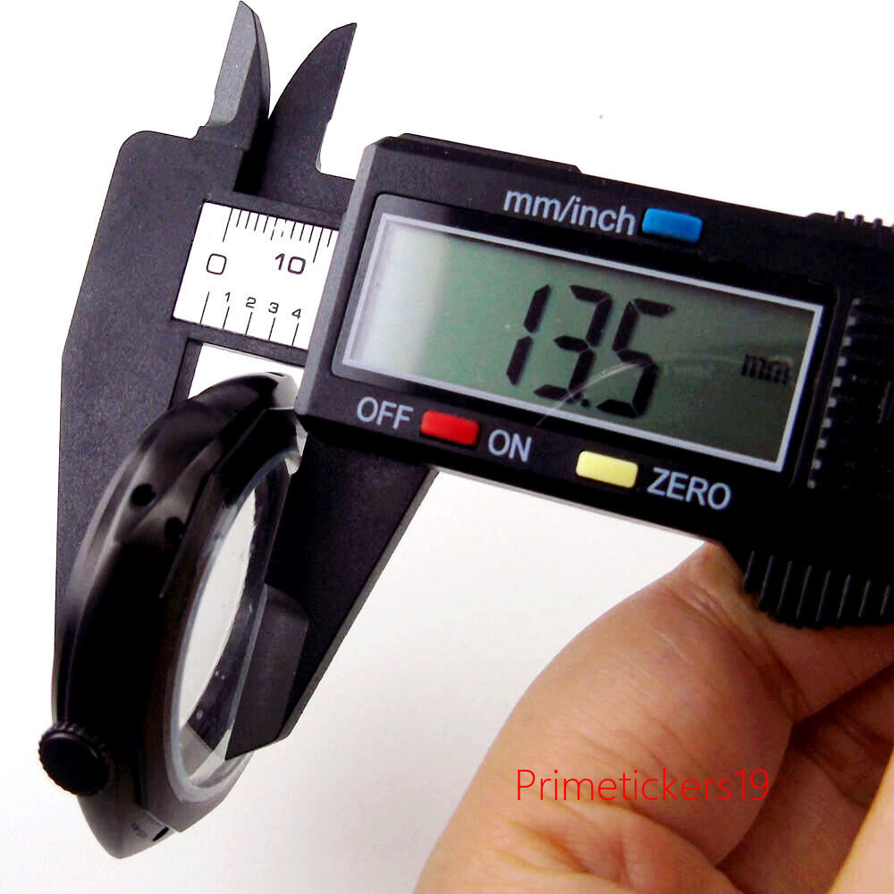 Black PVD 47mm Watch Case Sandwich Dial Hands Set Fit ETA 6497 6498 ST3600 3620
