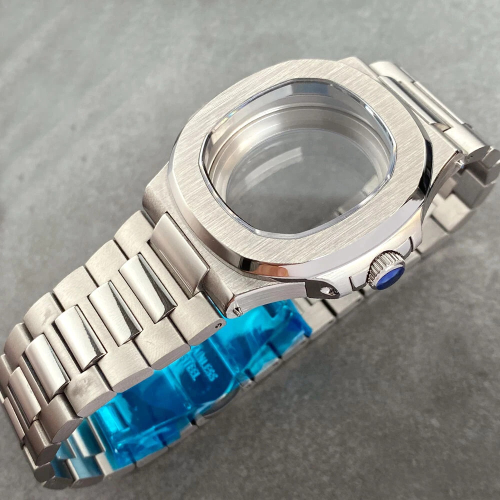 40mm NH35A Square Watch Case Replacement for NH36 NH38 NH70 Waterproof Sapphire