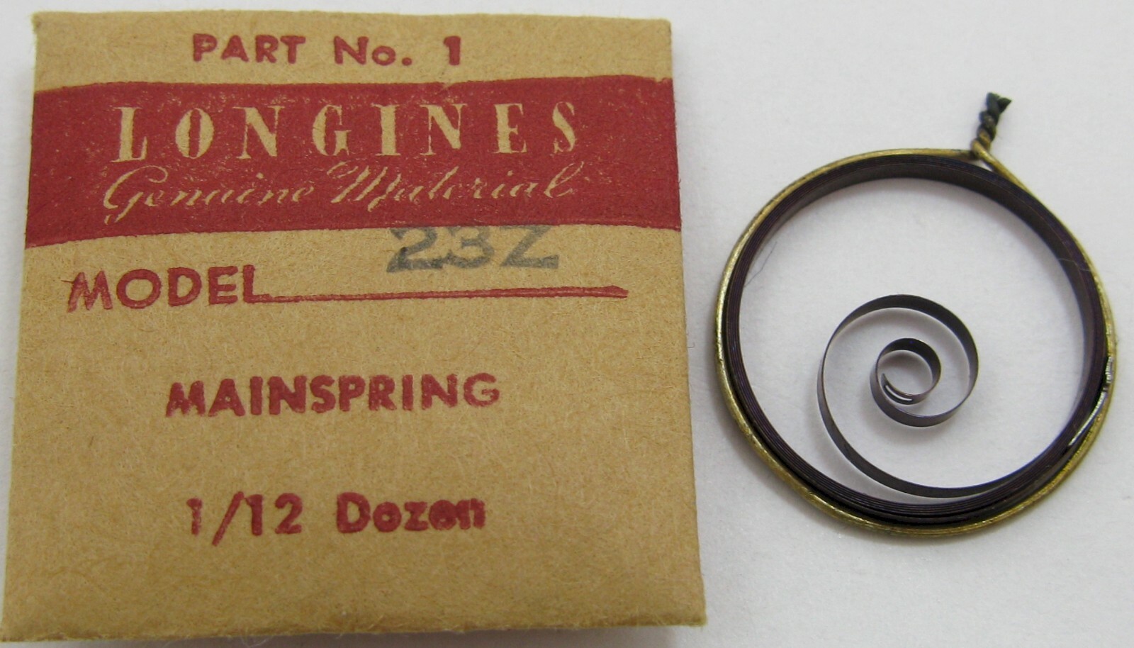 Longines 23Z mainspring watch part #770 * new bluish alloy *