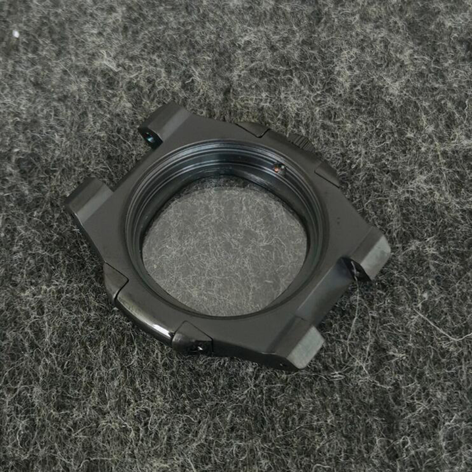 41MM Nautilus Style Black Watch Case Strap Sapphire Glass for NH35/NH36 Movement
