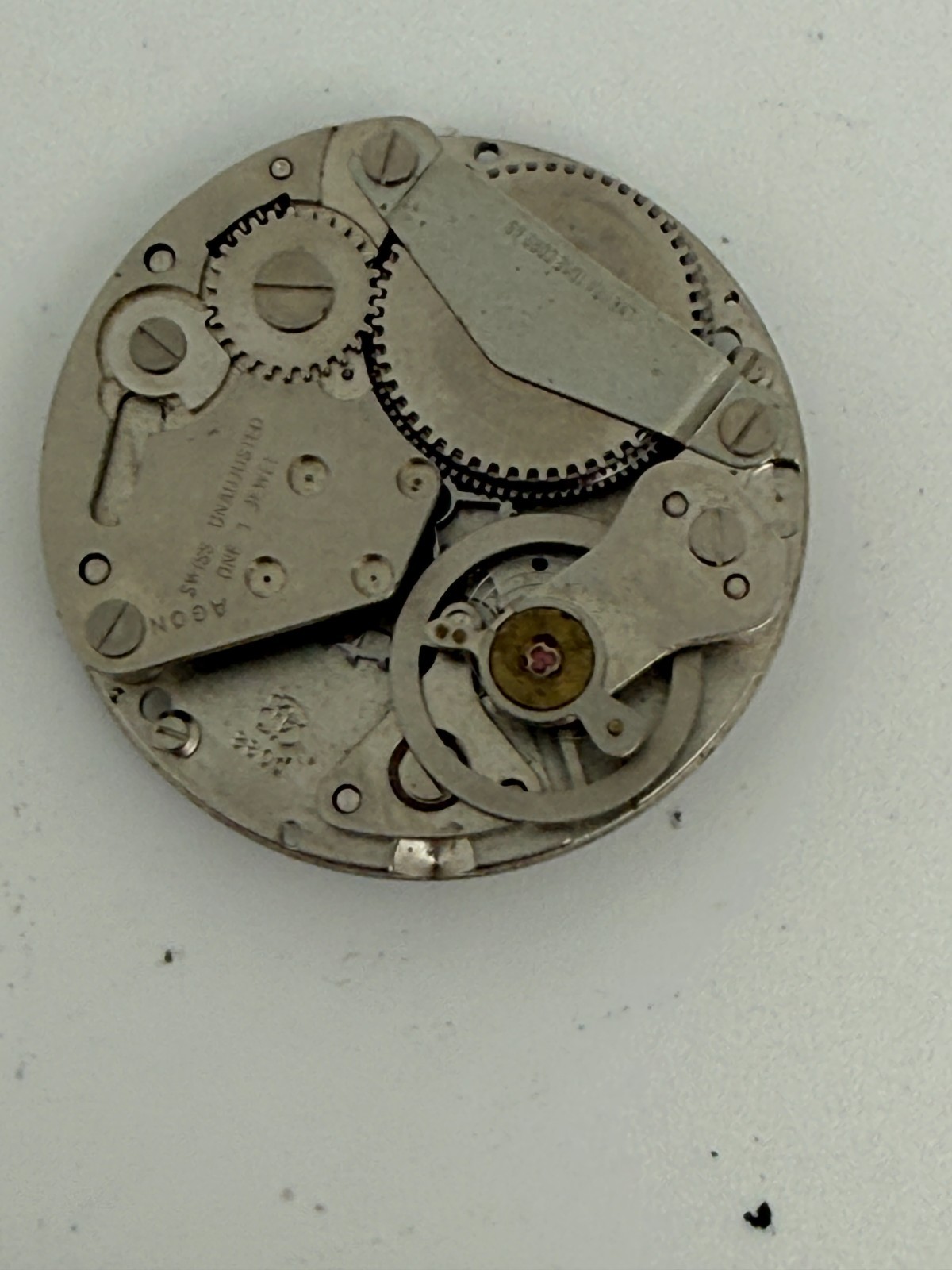 Vintage Jump Hour EB 8800 Swiss Movement For Parts or Repair