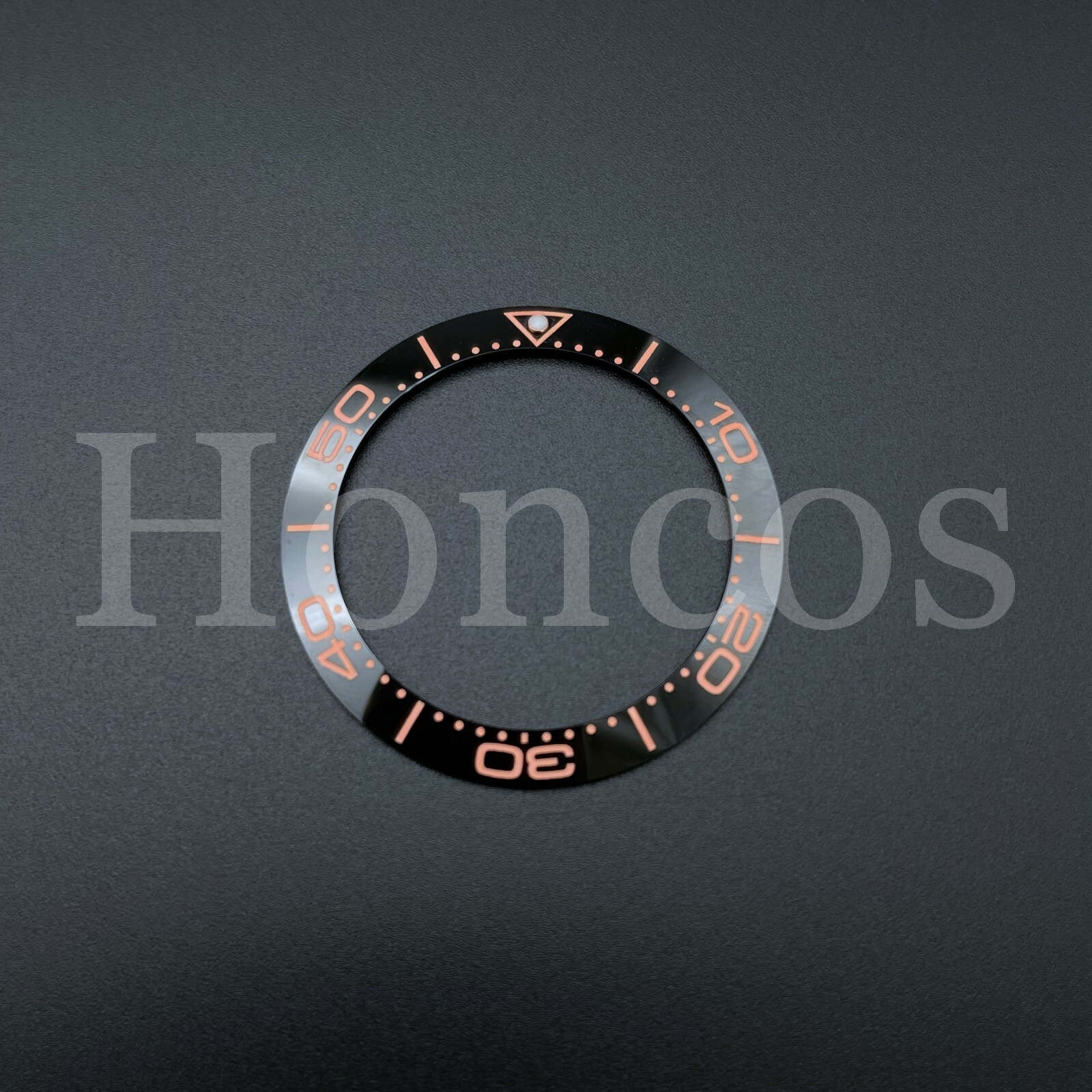 BLACK ROSE CERAMIC BEZEL INSERT FITS FOR 41MM OMEGA SEAMASTER PLANET 007 NUMBERS