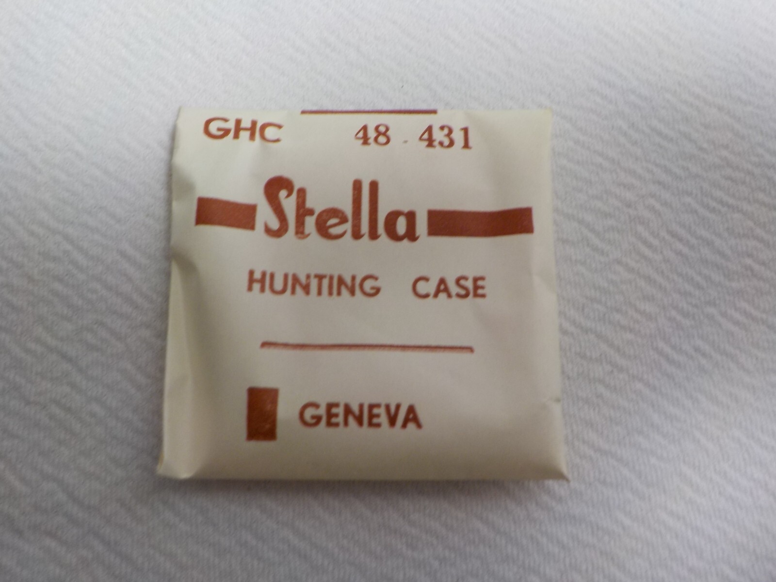 STELLA HUNTING POCKET WATCH CRYSTAL WATCHMAKER REPLACEMENT 431- 48 GHC #253