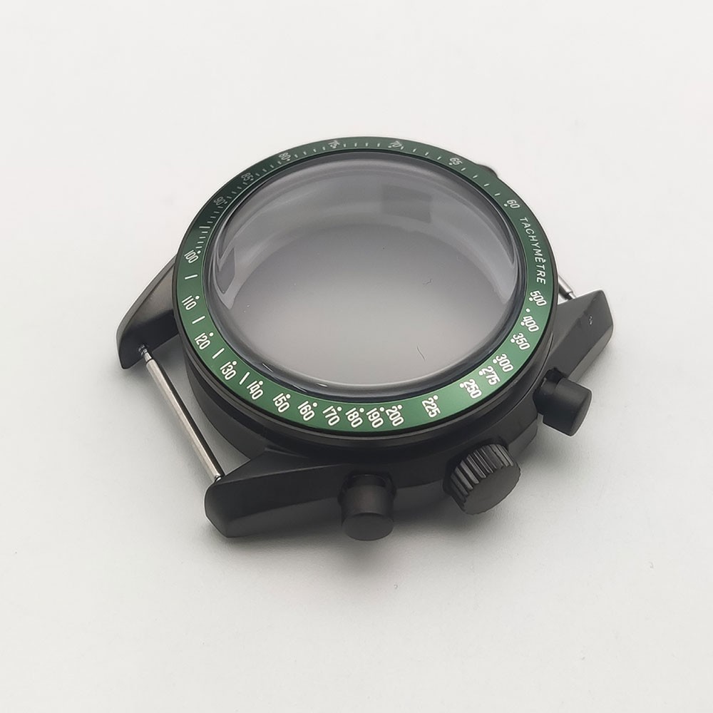 40mm Stainless steel Watch Case Set Multi-functional Timing for VK63 Movement