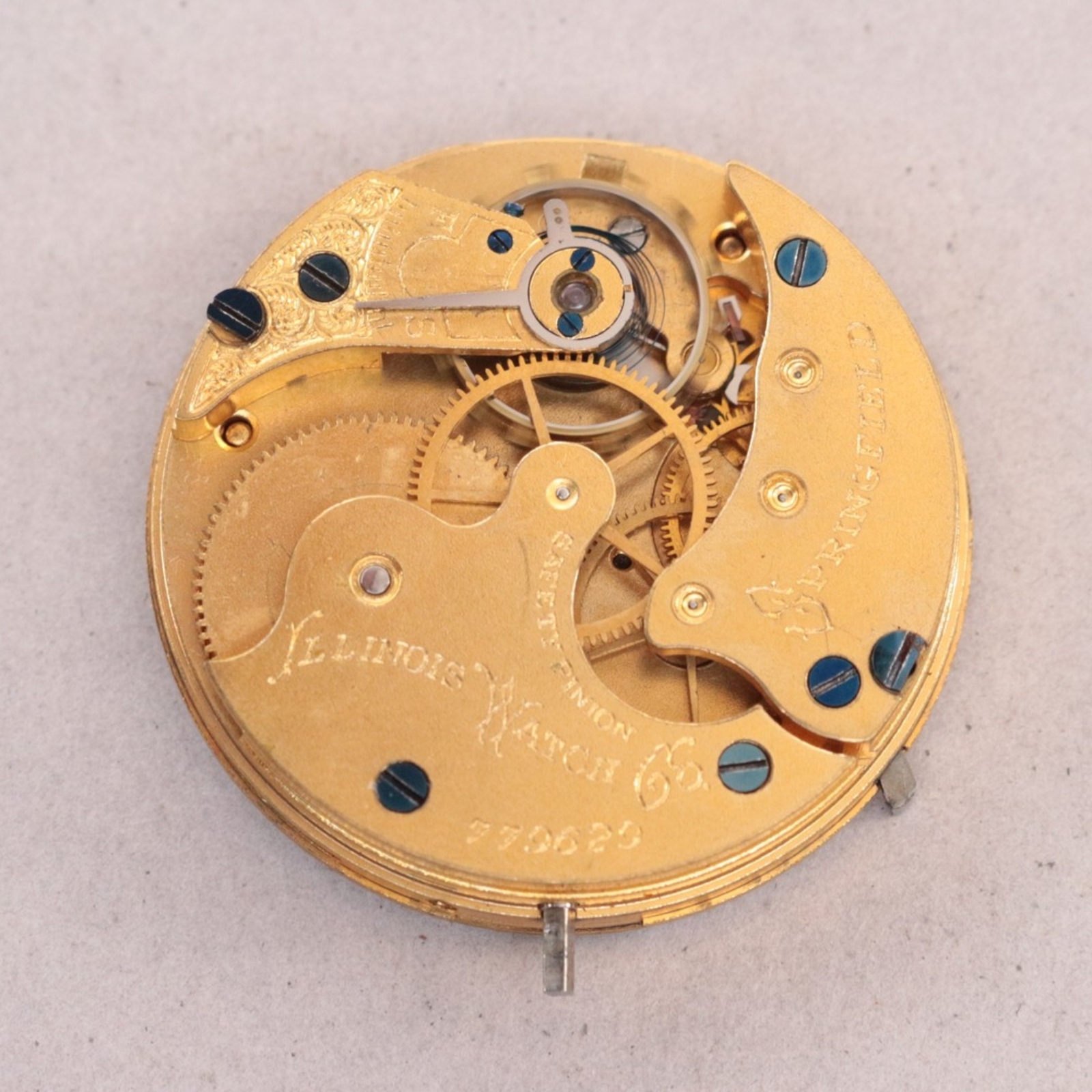 Illinois 6 Size Pocket Watch Movement – JS33