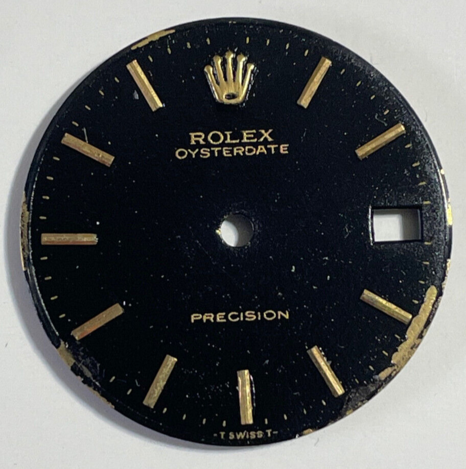 Vintage Rolex Oysterdate Precision Watch Dial For 6466