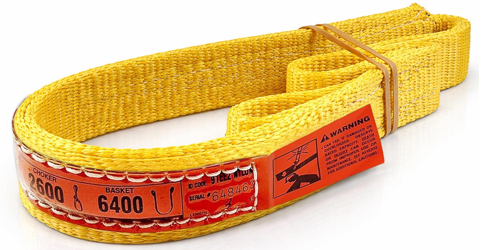 DD Sling 1 Inch x 3 Foot Nylon Lifting Strap – USA Made, 3,200 Pound Verti