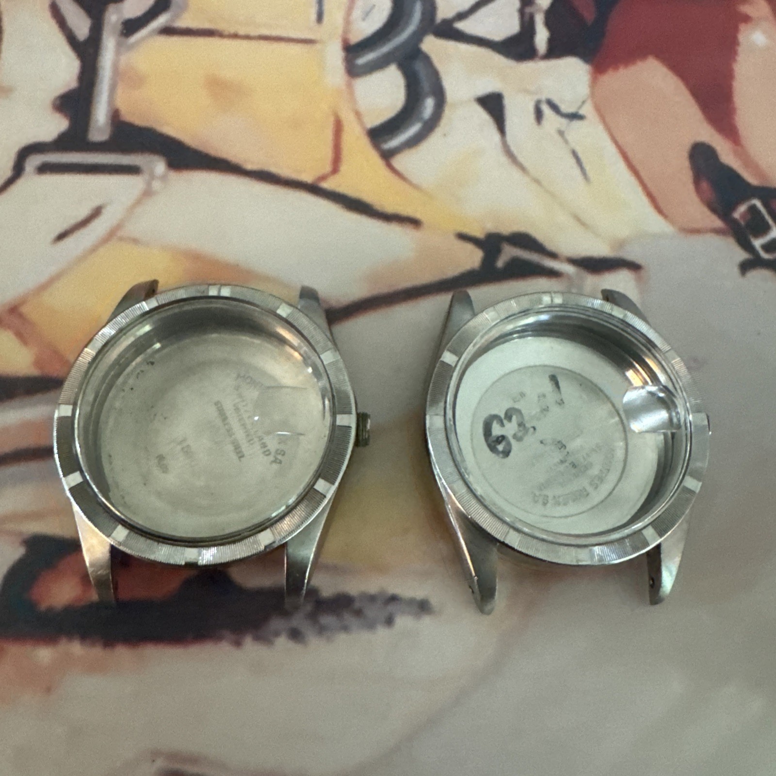 Rolex 1501 Case 2 Piece Lot