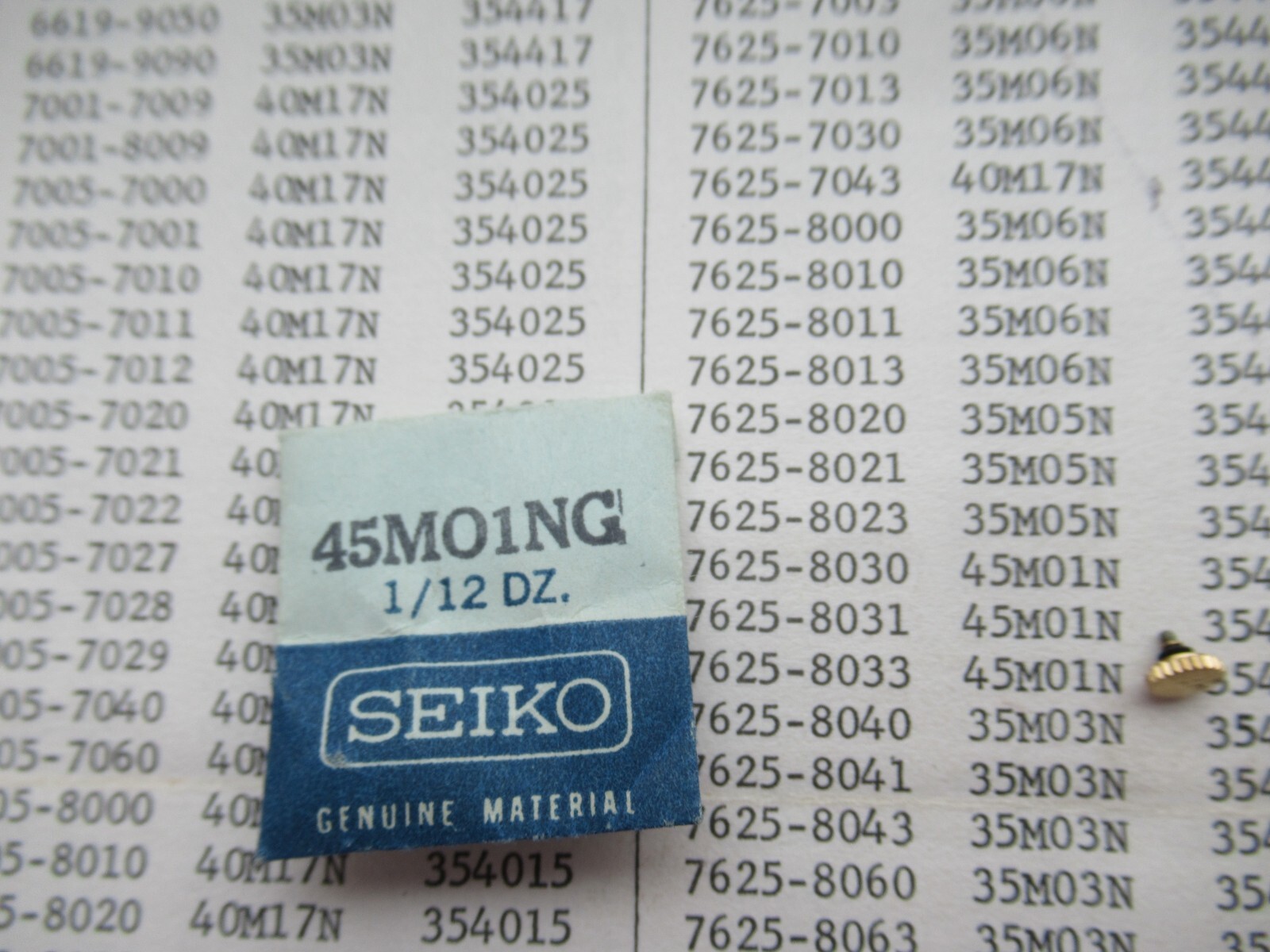 Seiko Crown Genuine 7625-8030 8031 8O40 NOS See Photos Model Fitment