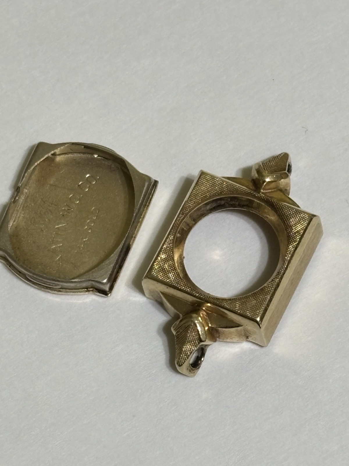 14k Solid Gold Watch Case Lot Of 2 Front And Back 8.0g
