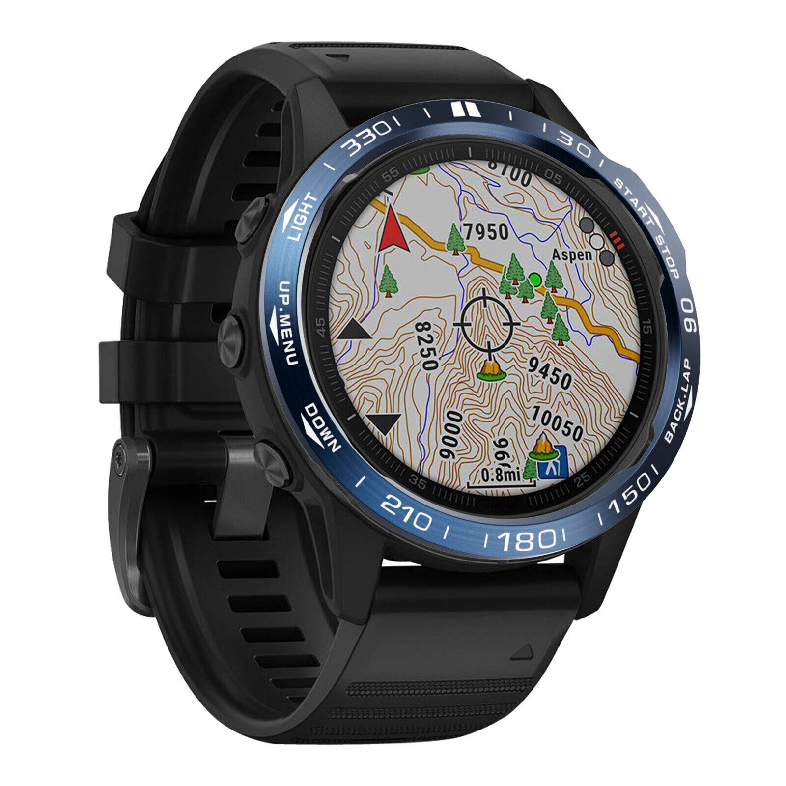 Stainless Steel Bezel Ring Adhesive Cover for Garmin Fenix 6/ Pro/Sapphire Watch