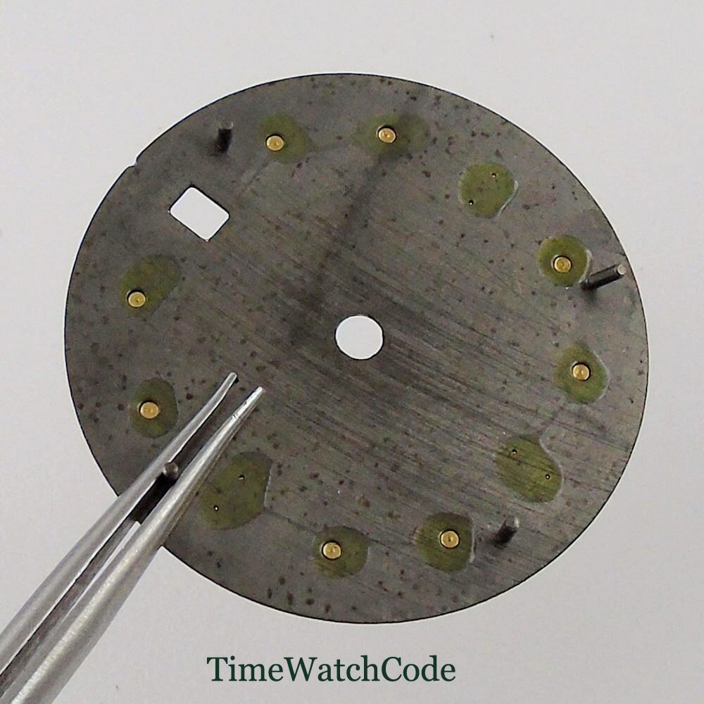 29mm Gray Watch Dial Rose Gold Index for NH35 ETA2824 PT5000 Miyota8215 DG2813