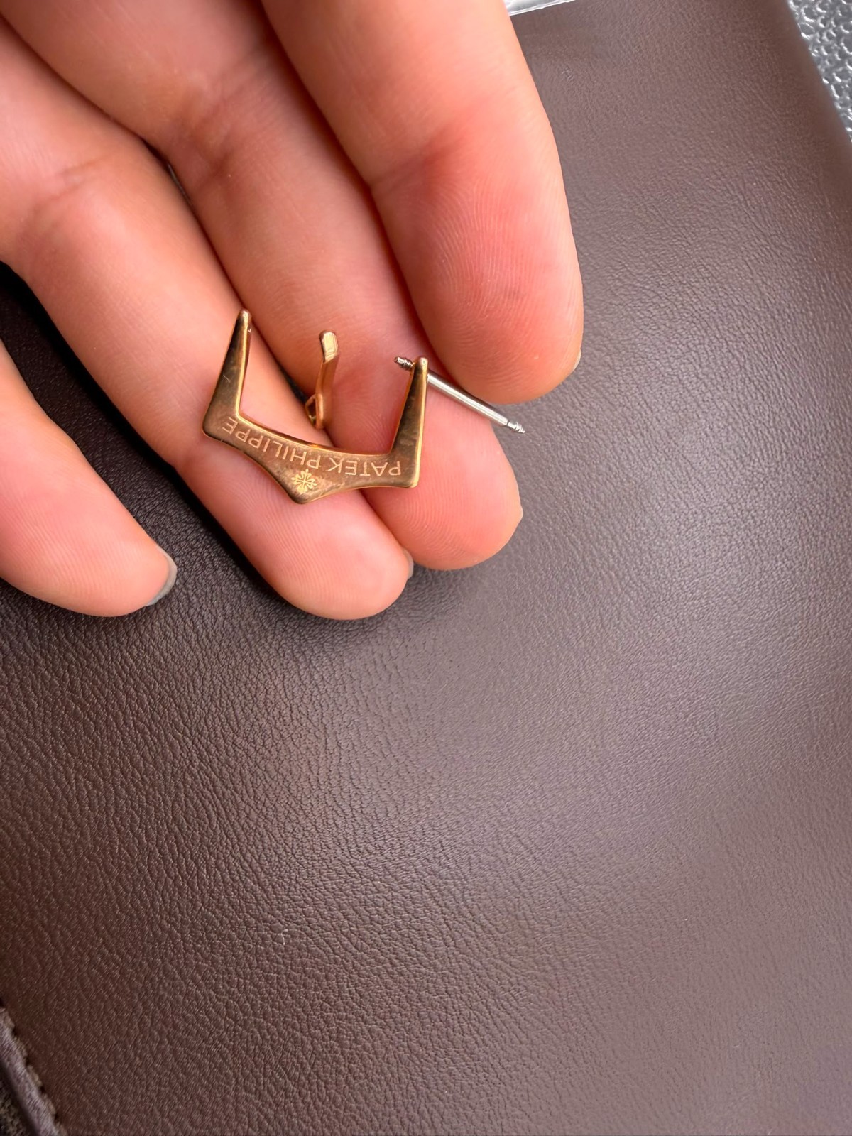 Rose Gold Pin Buckle fits Patek Philippe Watch Strap 18mm Replacement