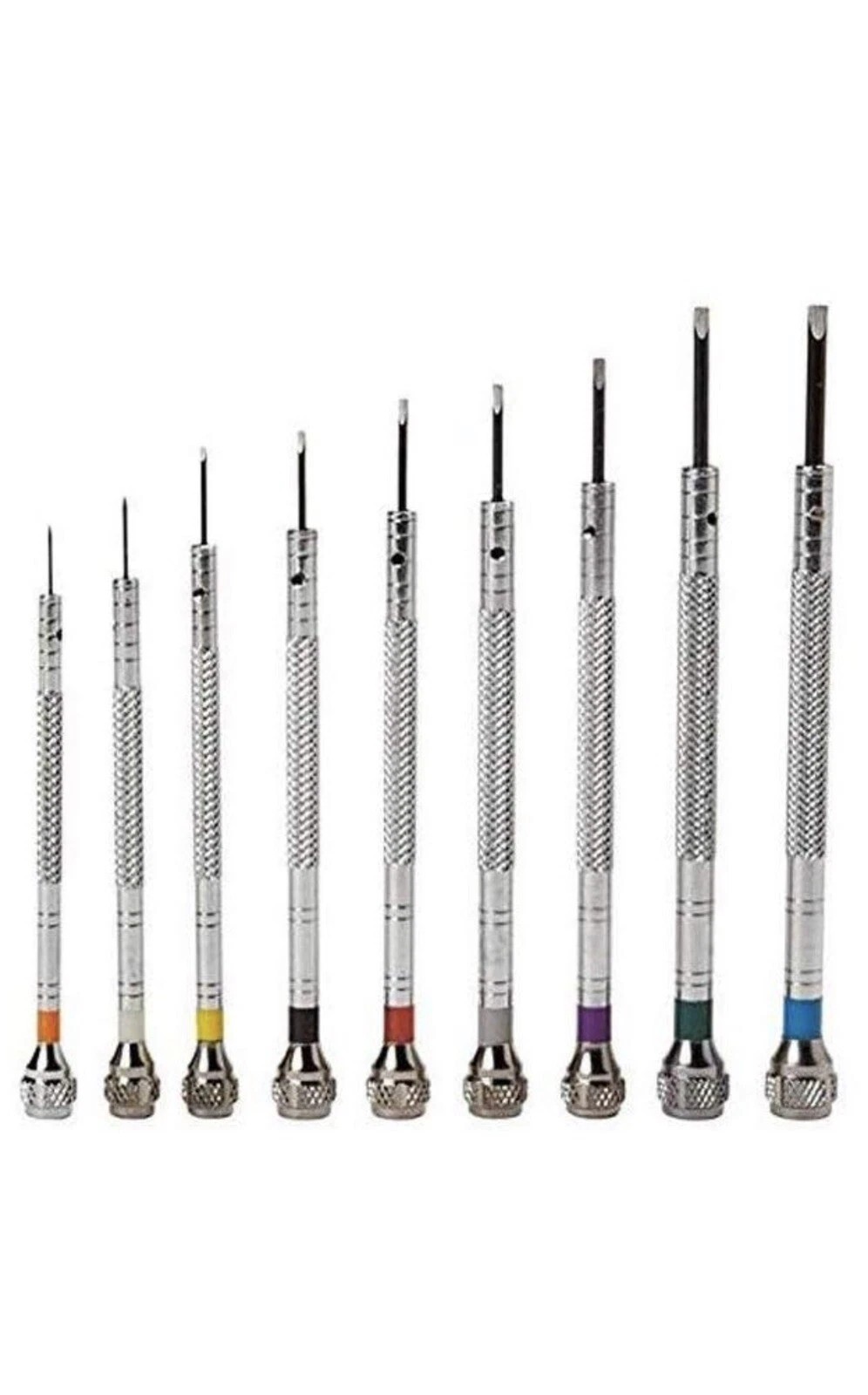 Precision Flat Slotted Blade Screwdriver Set Watchmakers Repair Tools