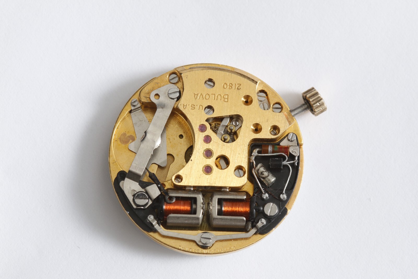 BULOVA ACCUTRON MOVEMENT Cal 2180, WITH DIAL, HANDS AND CROWN item# e10898
