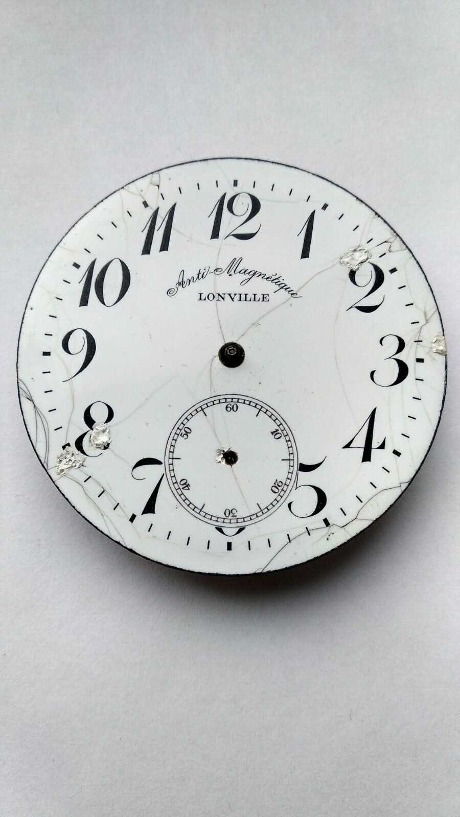 Antique watch LONVILLE Anti-Magnetic Railwayman Swiss Pocket Mechanism 1900’s