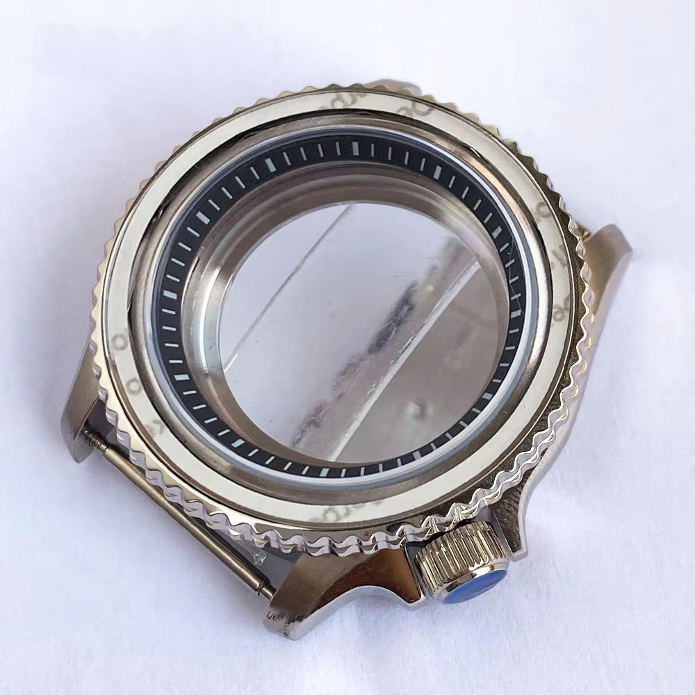 Dive Skx007 Mod 41mm Watch Case+Band Sapphire 3.8 Crown Clear Back Fit NH35 NH36