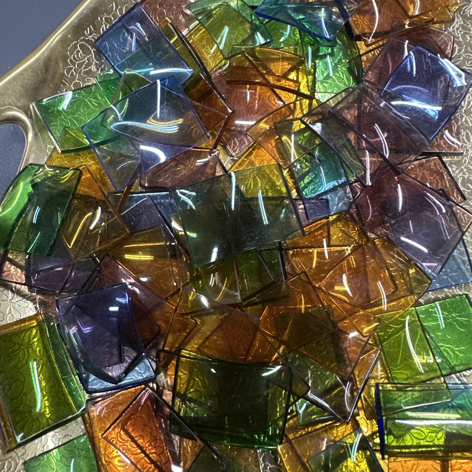 Watchmaker Estate Multicolored Glass Watch Crystals Assorted Size / Color 140+