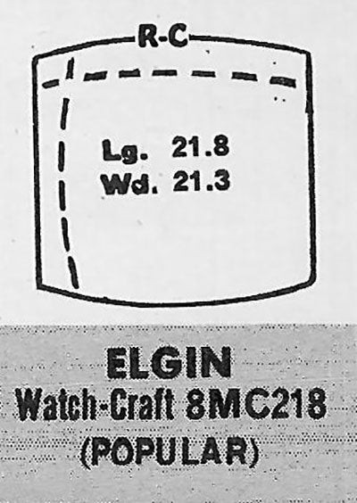 ELGIN : MULTIPLE MODELS – Tonneau 21.8mm x 21.3mm