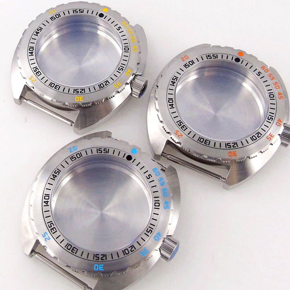 42mm Watch Case 120 clicks Bezel 200M Waterproof Sapphire Glass Fit NH35A NH36A