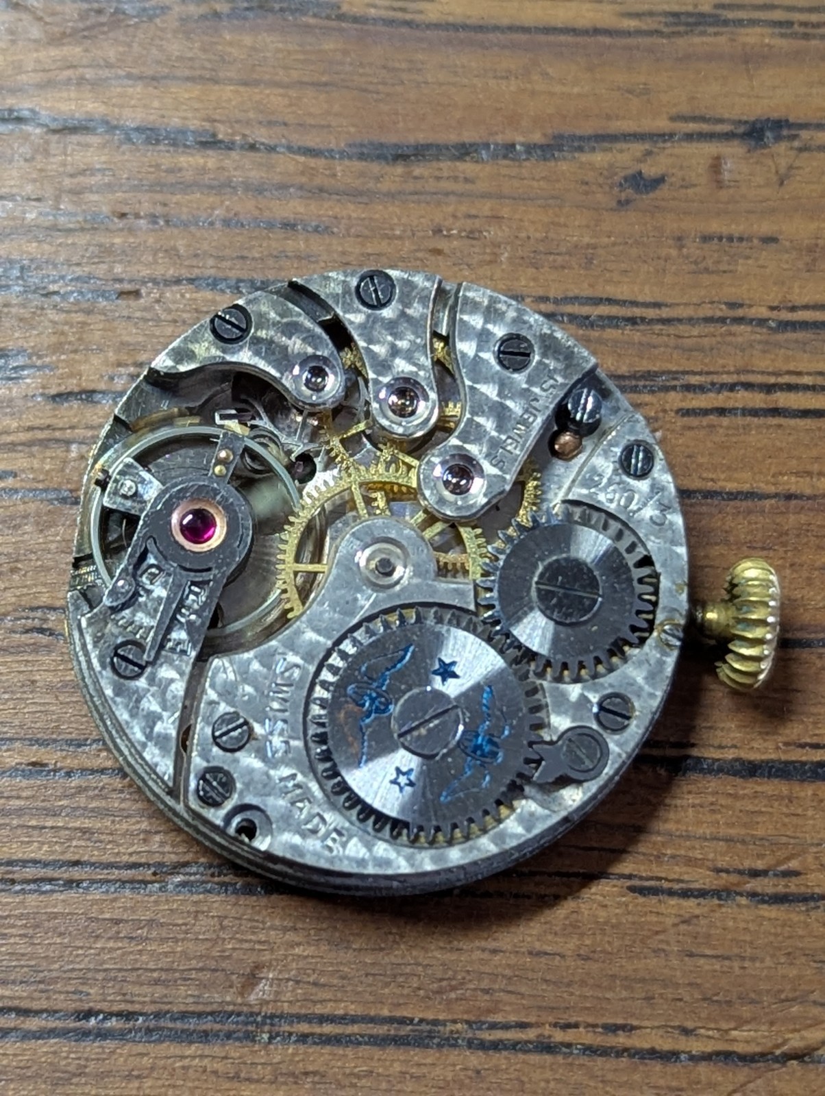 Rotary 260/3 Watch Movement / Dial / Hands, Working, Signed Pidduck Hanley #S5