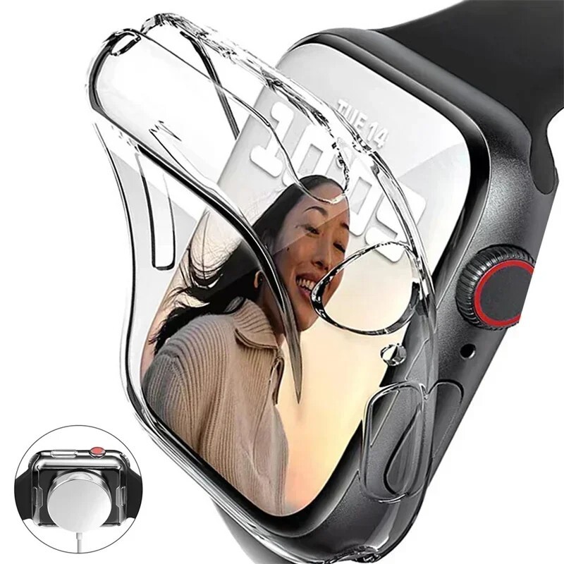 Soft TPU Screen Cover for Apple Watch –IWatch Ultra, Series 1-10, SE, and More