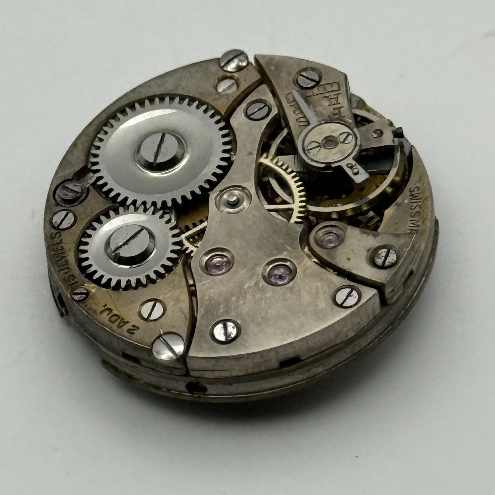 Buser Watch Movement B Good Balance Manual Wind Vintage Parts Repair 23.1mm