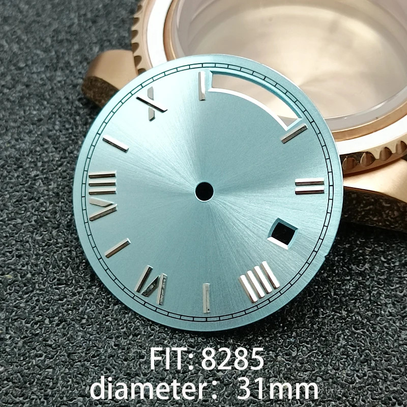 31MM DIAMETER SINGLE DATE STERILE WATCH DIAL MODIFIED DIAL for 8285 MOVEMENT ACC