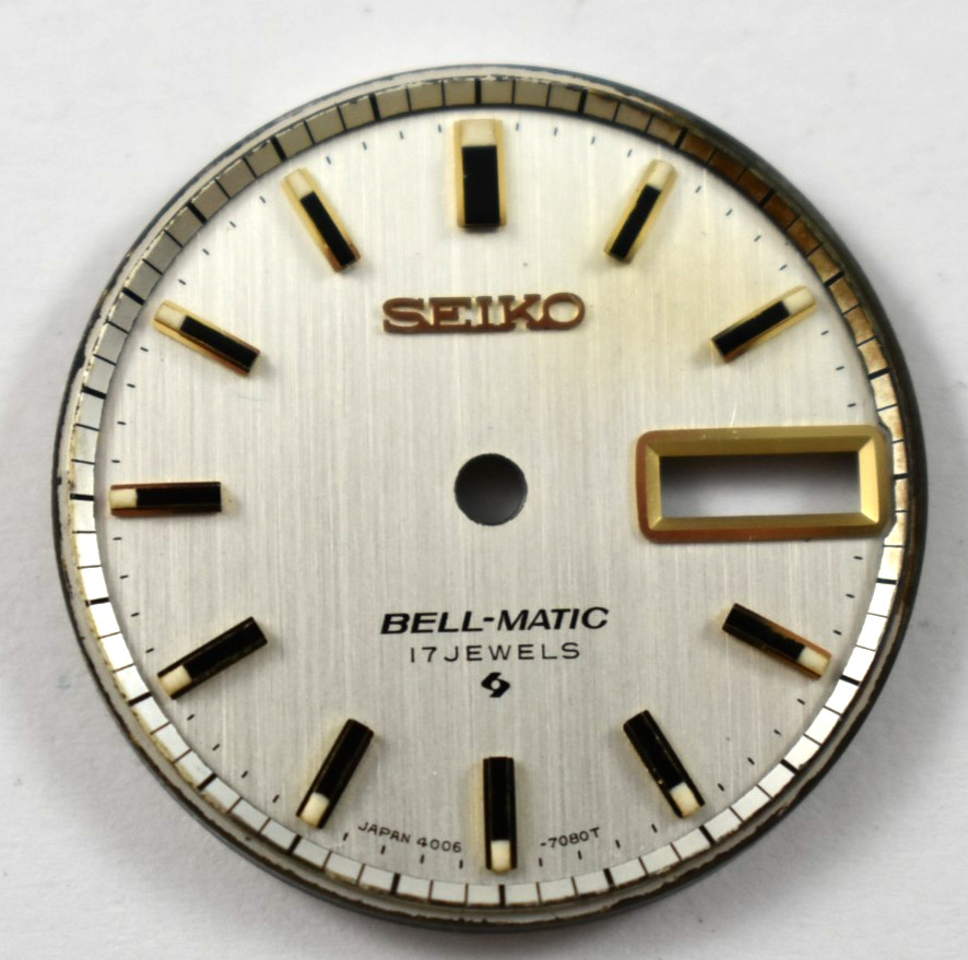Vintage Seiko Bell-Matic 17J Calendar Wrist Watch Dial lot.wb