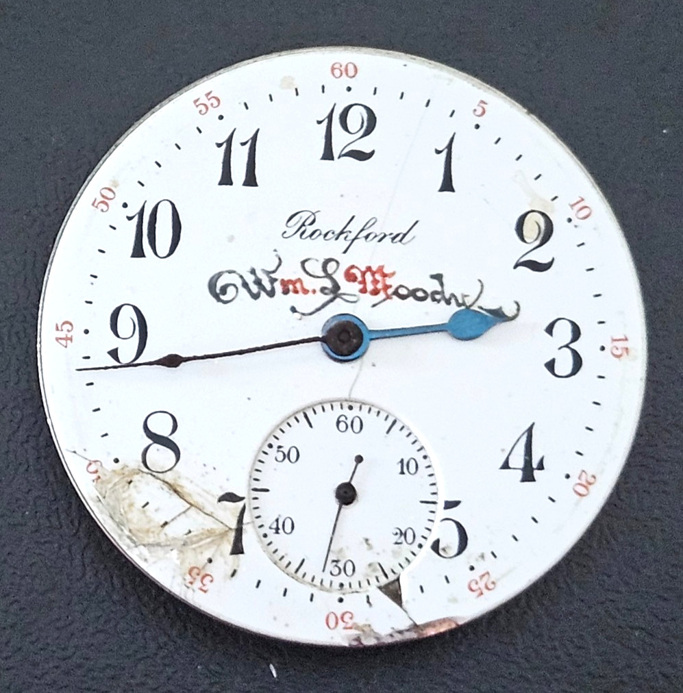 ROCKFORD 587 16S 17J OF Watch Movement (REMOVED FROM GOLD CASE/BALANCE RUNS) 125