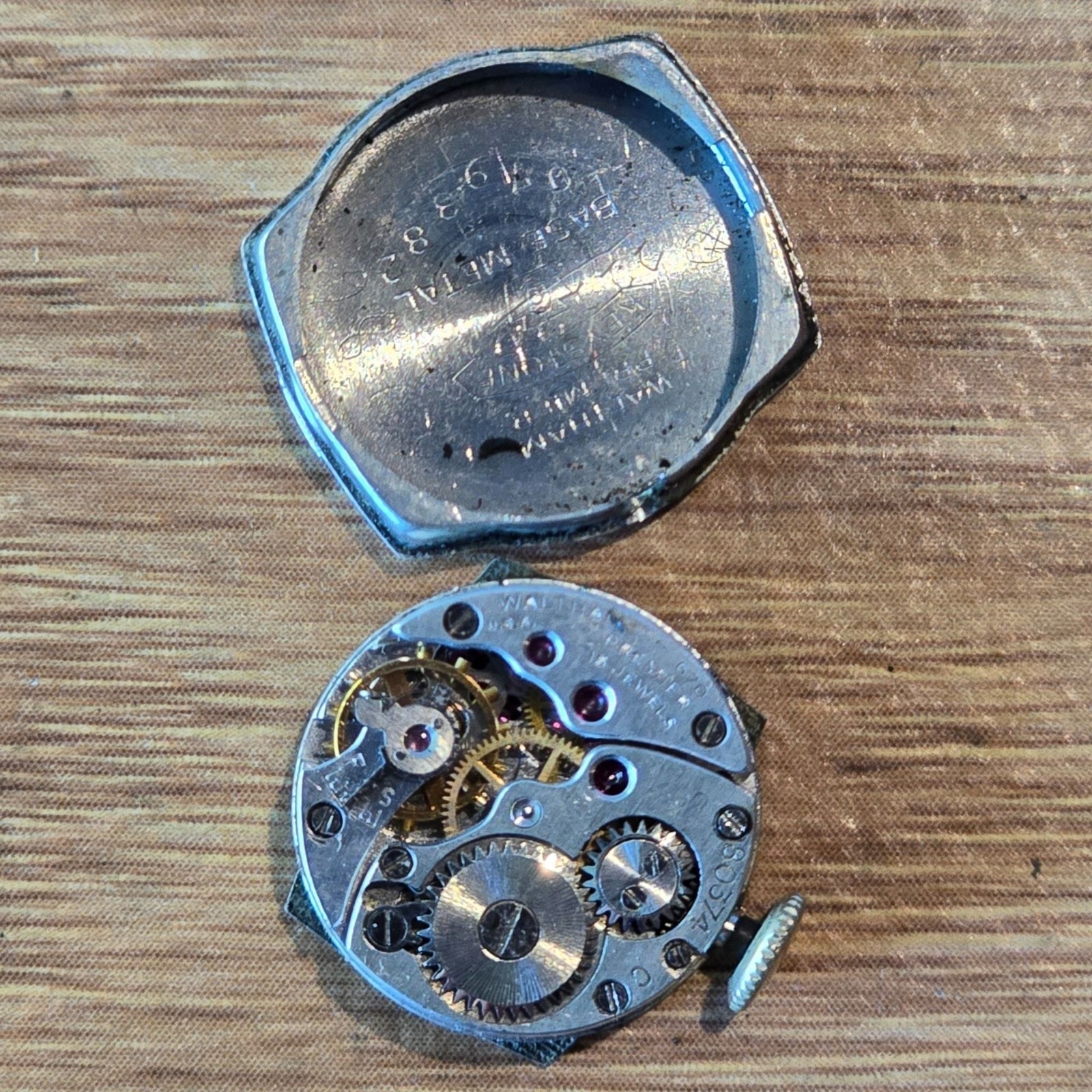 Vintage Waltham Premier 670 15 Jewels 80374 C USA Mechanical Watch Movement WP2