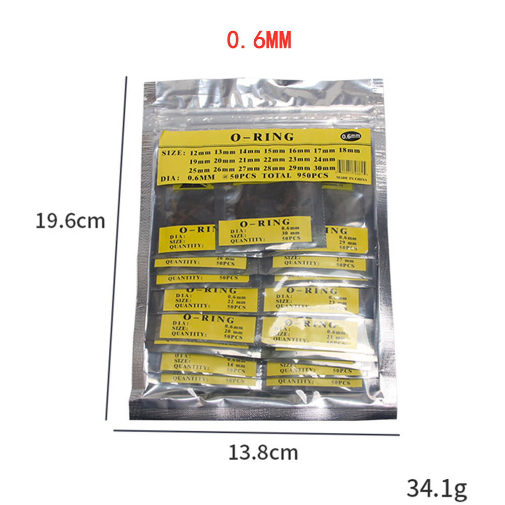 1 Bag 0.5/0.6/0.7MM Waterproof Rubber Gasket Seal O-Ring Watch Back Case Repair