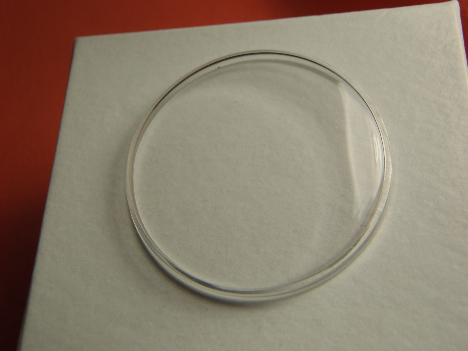 AWC HIGH ROUND PLASTIC WATCH STEP CRYSTAL 33.0 MM NOS