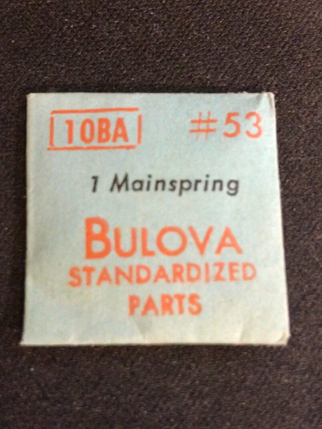 Bulova factory mainspring for caliber 10BA – steel